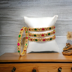 24KT Gold Plated Bangles set of 4