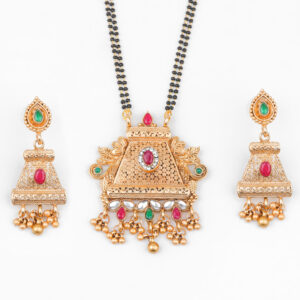 Mangal Sutra With Matching Earrings