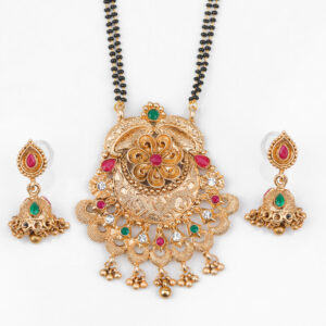 Temple Mangalsutra With Earrings | Daily/Occasional wear